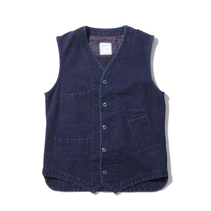 Clothing Soundman Vests | Soundman Marcy Vest Indigo