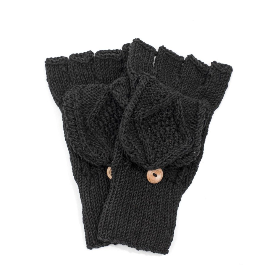 Clothing Allevol Knitwear | Allevol X Inverallan Glove-Mittens Black