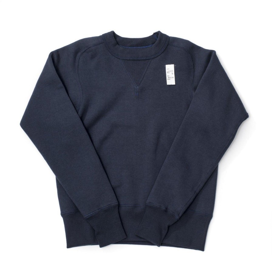 Clothing Cushman Sweatshirts & Hoodies | Cushman Lot. 26903 Freedom Sleeve Sweatshirt Navy