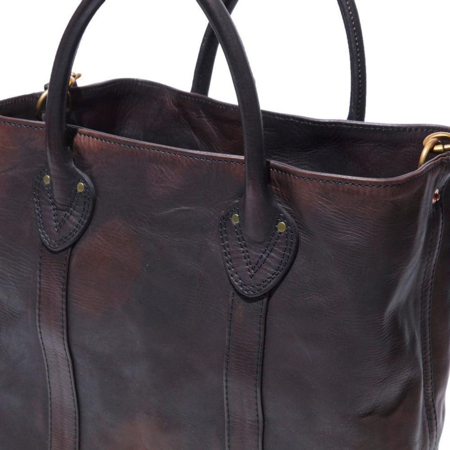 Accessories Vasco Vasco | Vasco Leather Boat Tote Bag Black