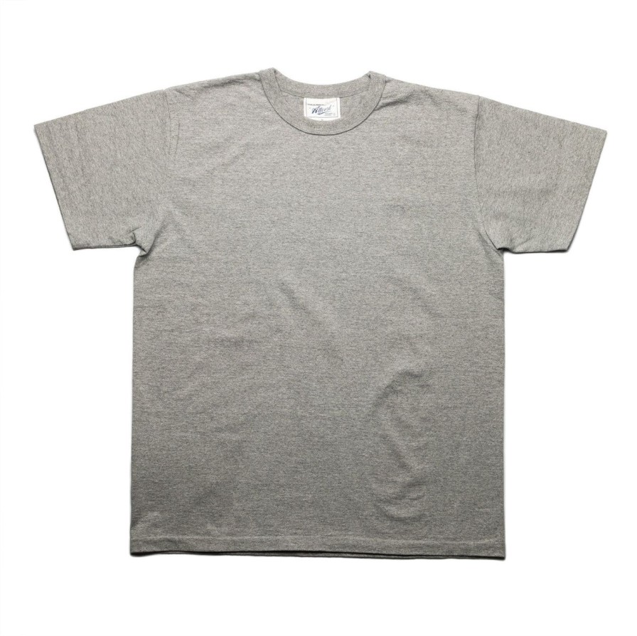 Clothing Allevol T-Shirts & Undershirts | Allevol Heavy Duty Crew Neck T-Shirt Grey Melange