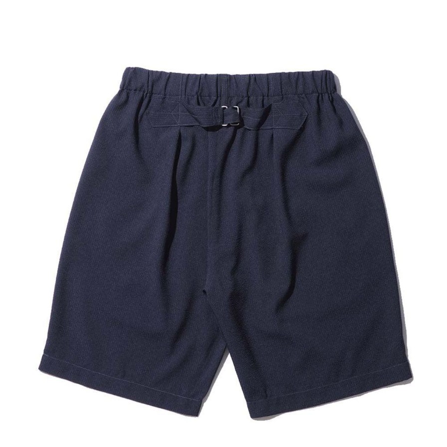 Clothing Post Overalls Shorts | Post Overalls E-Z Lax 4 Shorts Seersucker Navy