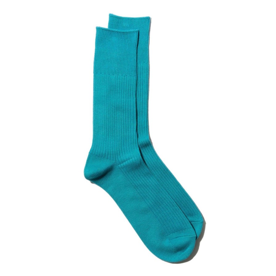 Accessories Anonymous Ism Anonymous Ism | Anonymous Ism Brilliant Crew Sock Blue Grey