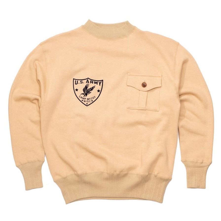 Clothing Warehouse & Co Sweatshirts & Hoodies | Warehouse & Co Lot. 478 Camp Mccoy Sweatshirt Beige