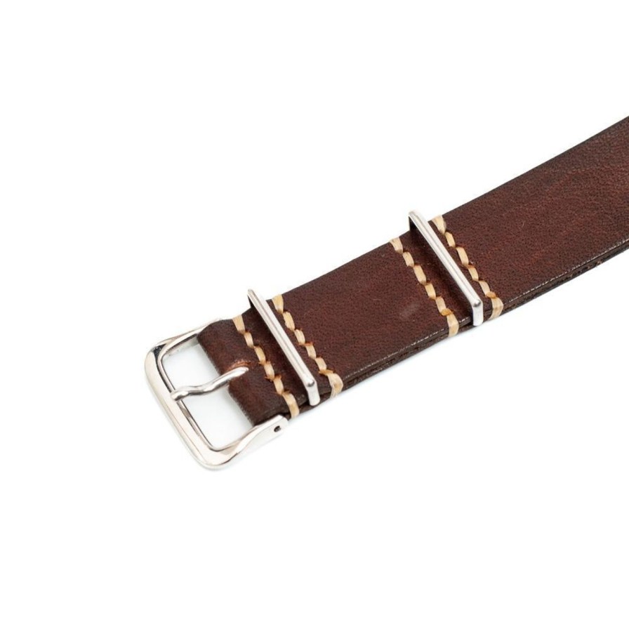 Accessories Vasco Vasco | Vasco Vscc-640G10 Leather Nato Watch Strap Brown