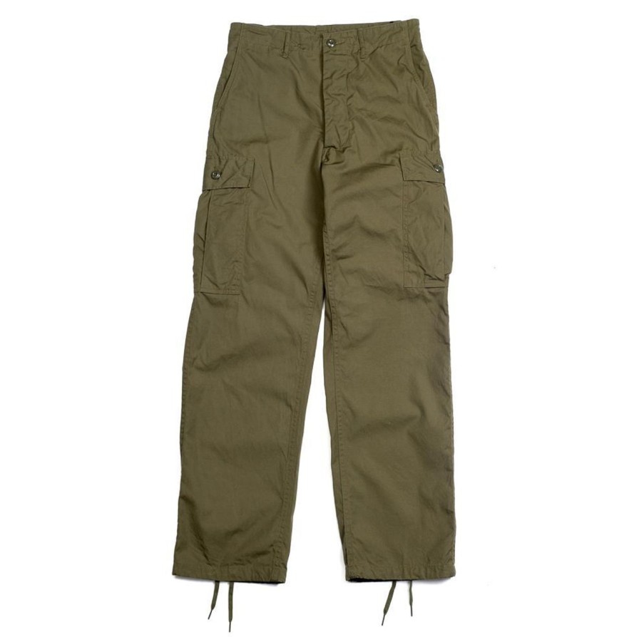 Clothing Buzz Rickson's Pants & Trousers | Buzz Rickson'S Trousers Poplin Cotton 107 Olive