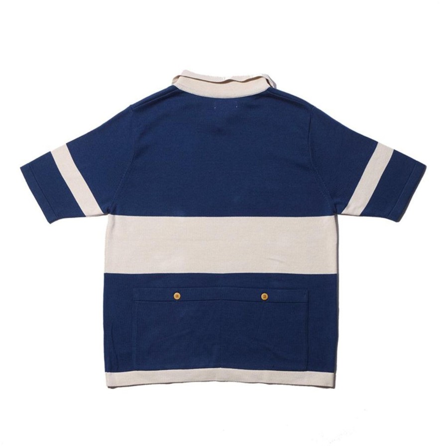 Clothing Orgueil Shirts | Orgueil Knit Polo Navy