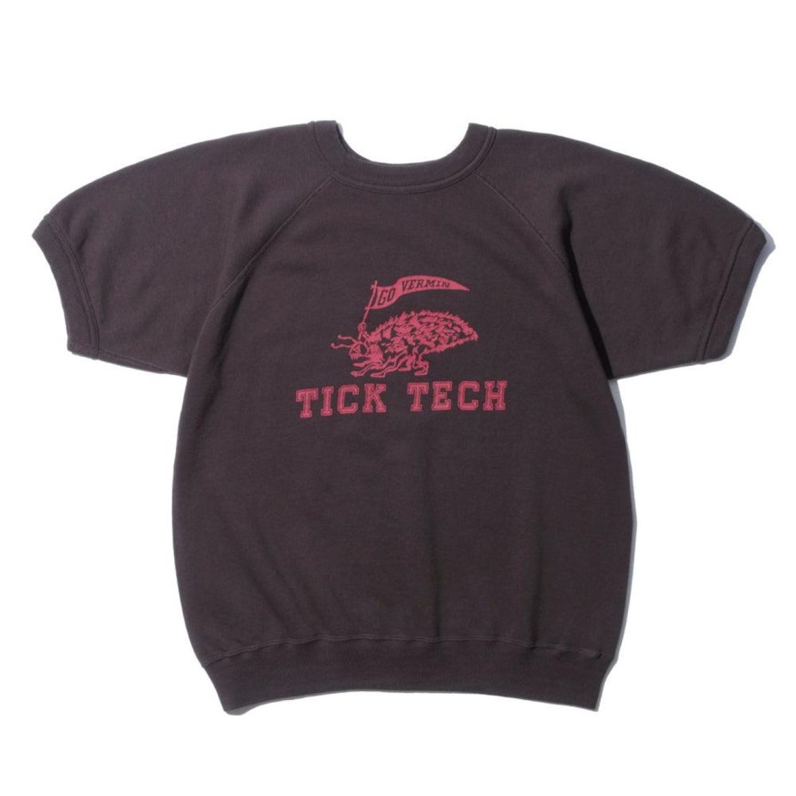 Clothing Warehouse & Co Sweatshirts & Hoodies | Warehouse & Co Lot. 4084 'Tick Tech' S/S Sweatshirt Charcoal