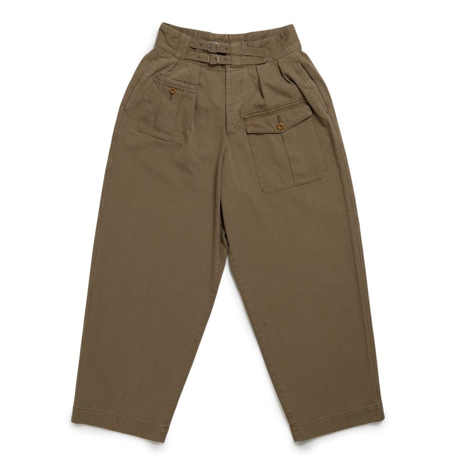 Clothing Haversack Chinos | Haversack Herringbone Gurkha Pants Brown