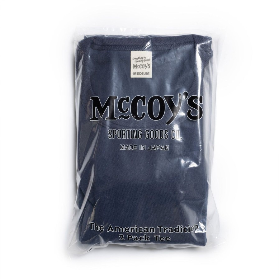 Clothing The Real McCoy's T-Shirts & Undershirts | The Real Mccoy'S 2Pcs Pack Tee Navy