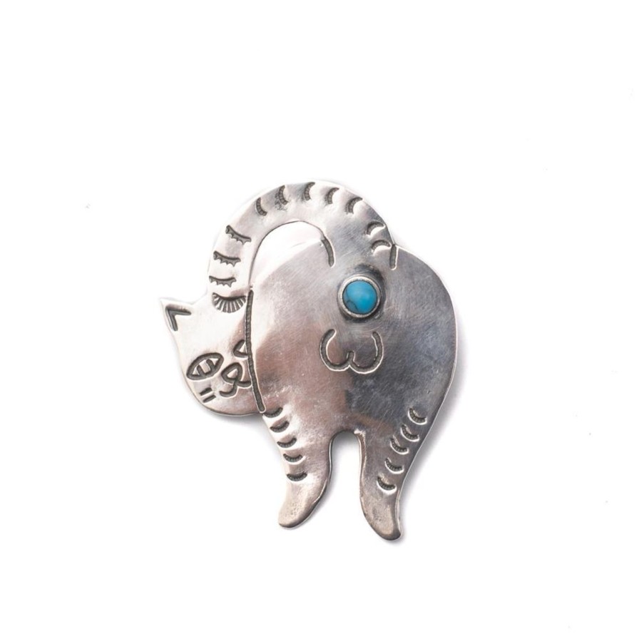 Accessories Munqa Munqa Pins | Munqa Catass Turquoise Broach