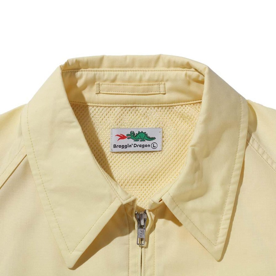 Clothing Braggin Dragon Jackets And Coats | Braggin Dragon Golf Jacket Tc Poplin Maize