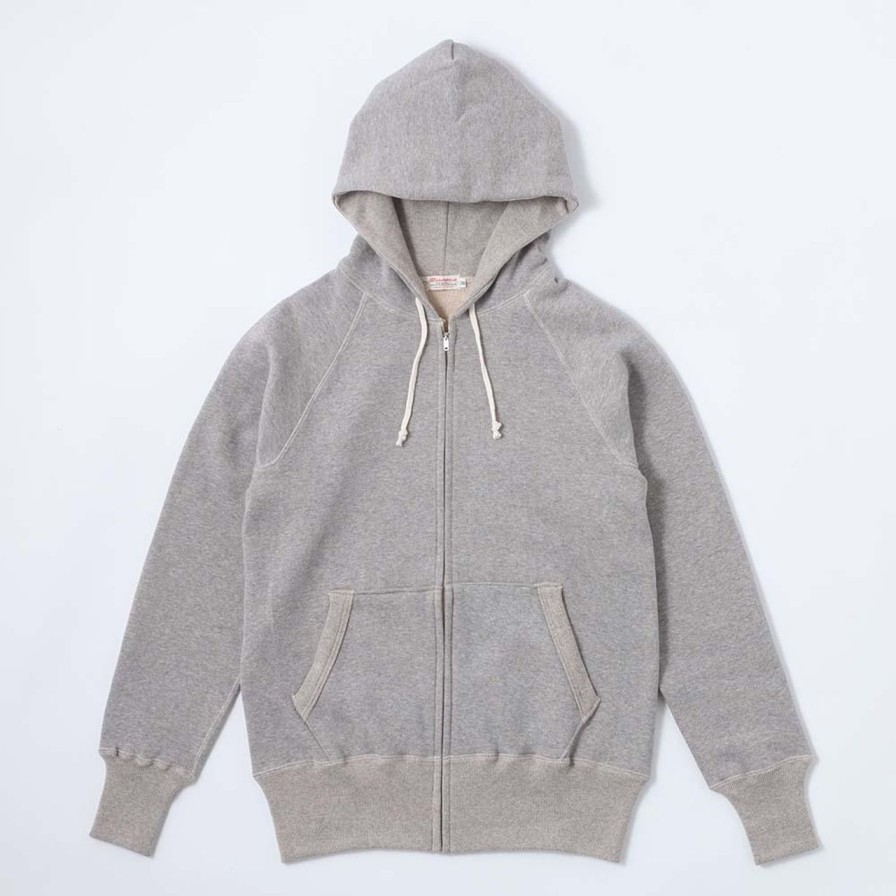 Clothing Warehouse & Co Sweatshirts & Hoodies | Warehouse & Co Lot. 451 F/Z Sweat Parka Grey