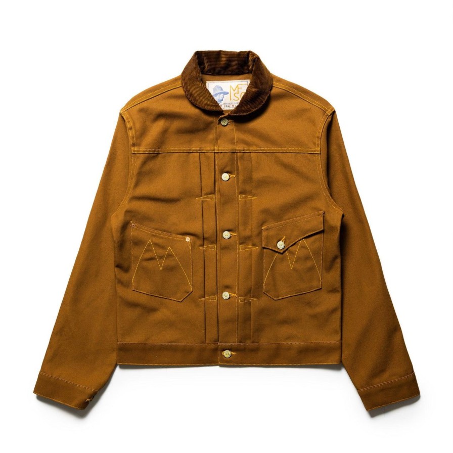 Clothing Mister Freedom Jackets And Coats | Mister Freedom Ranch Blouse Nos Duck Canvas Brown