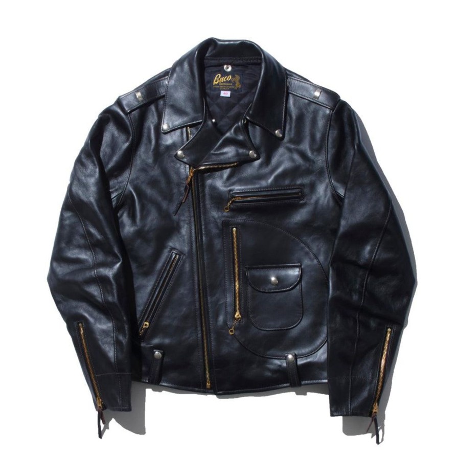 Clothing The Real McCoy's Jackets And Coats | The Real Mccoy'S Buco J-24 Leather Jacket Black