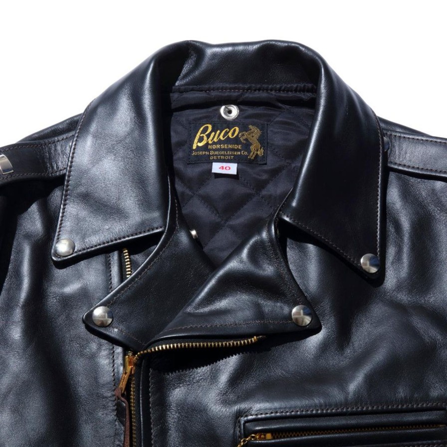 Clothing The Real McCoy's Jackets And Coats | The Real Mccoy'S Buco J-24 Leather Jacket Black