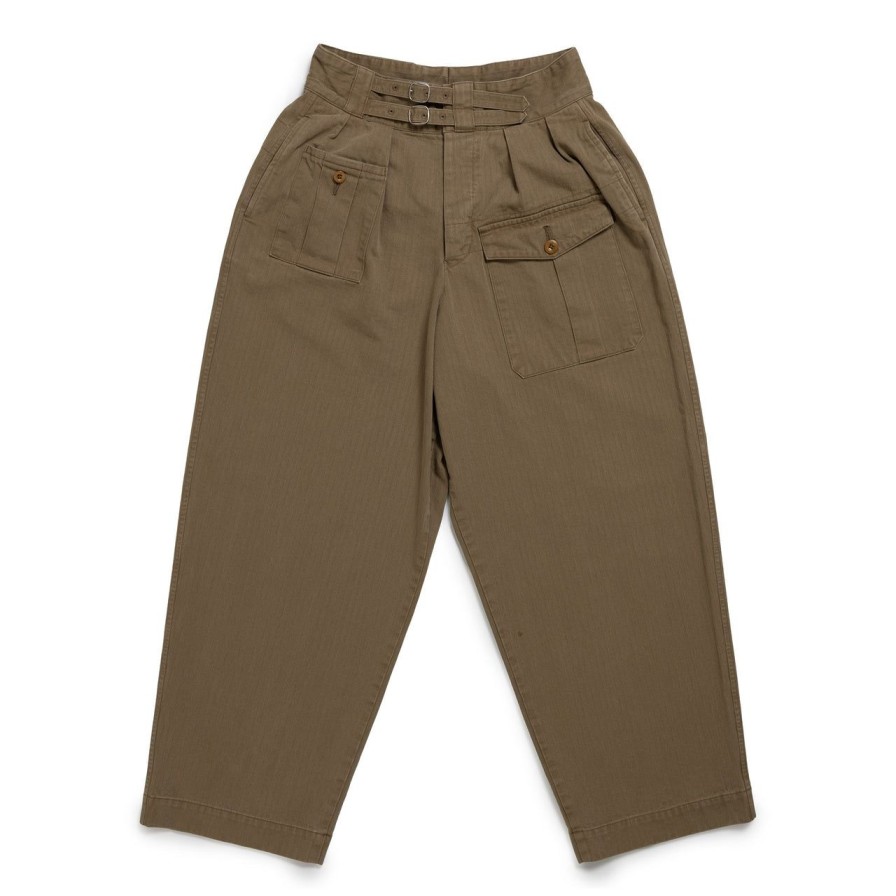 Clothing Haversack Pants & Trousers | Haversack Herringbone Gurkha Pants Brown