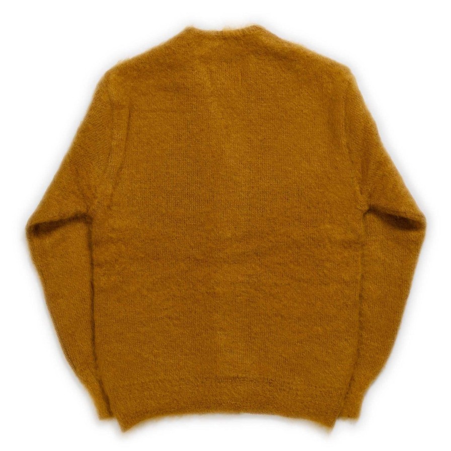 Clothing The Real McCoy's Knitwear | The Real Mccoy'S Joe Mccoy Mohair Cardigan Mustard