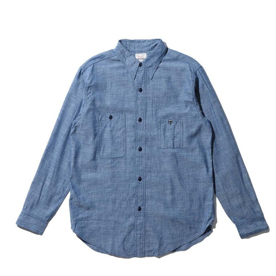 Clothing Big Yank Shirts | Big Yank "03 1942 Model Original" Chambray Shirt Indigo