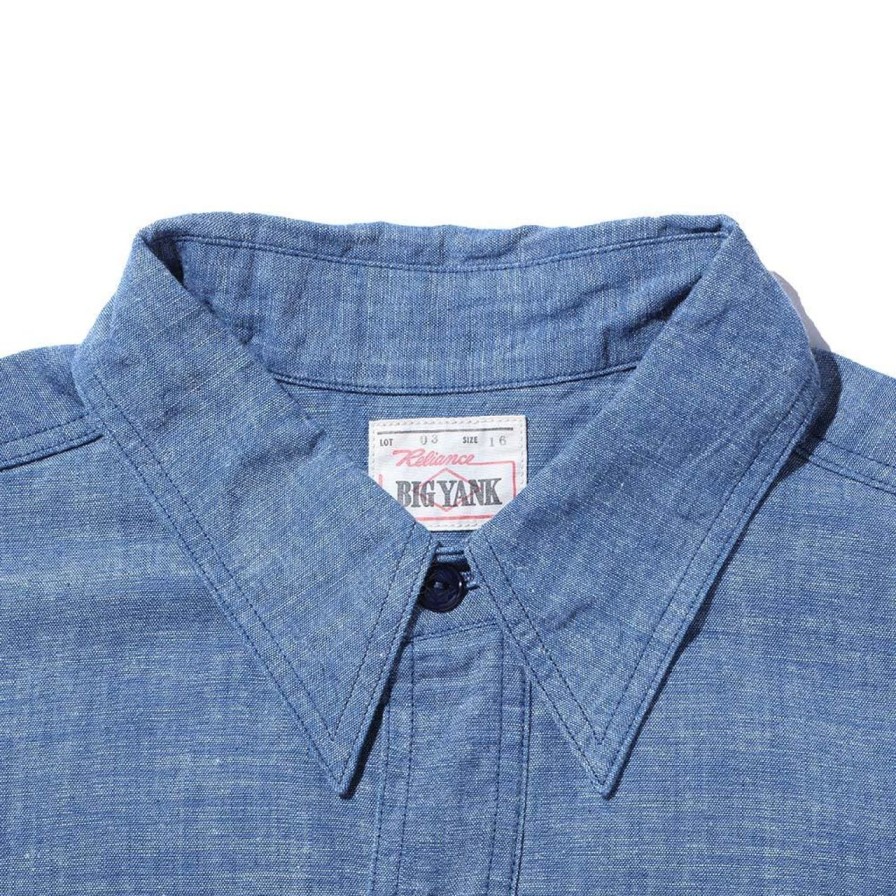 Clothing Big Yank Shirts | Big Yank "03 1942 Model Original" Chambray Shirt Indigo