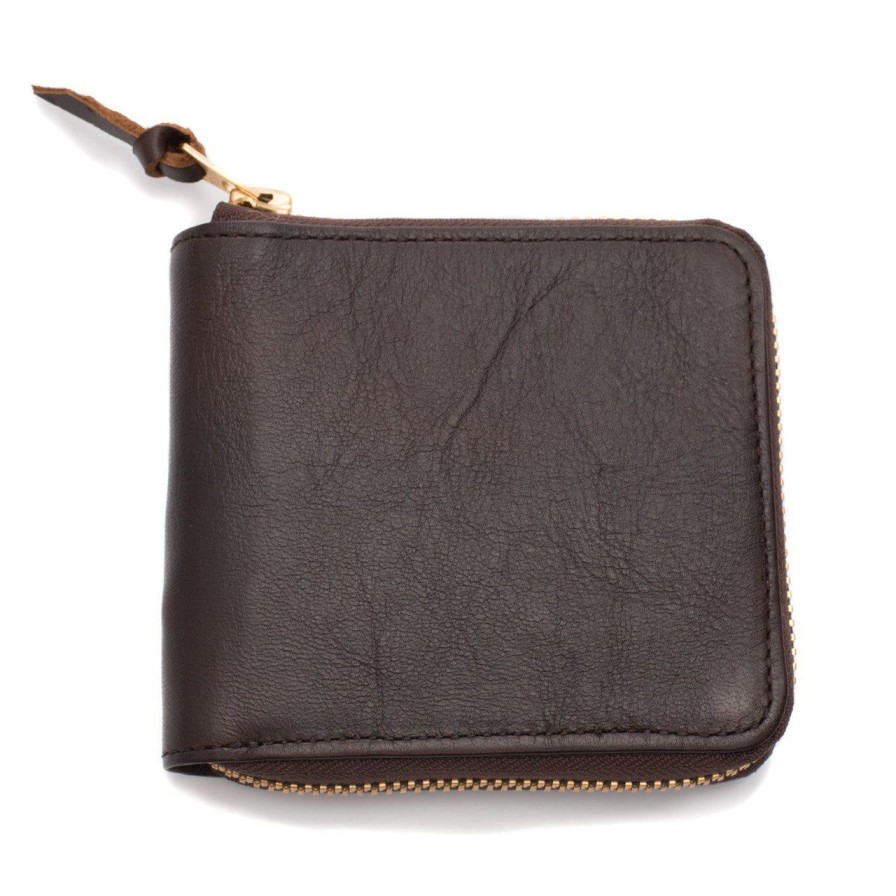 Accessories Inception Inception | Inception Horsehide Zip Wallet Brown