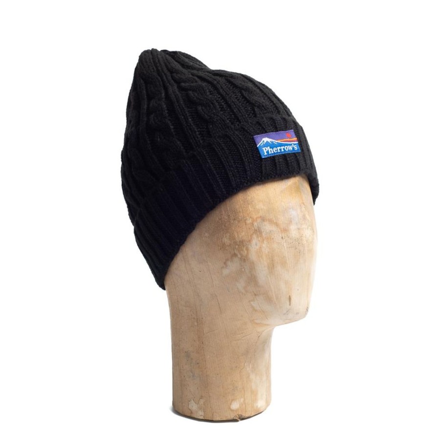 Clothing Pherrow's Knitwear | Pherrow'S 21W-Pckc1-Mt Beanie Black