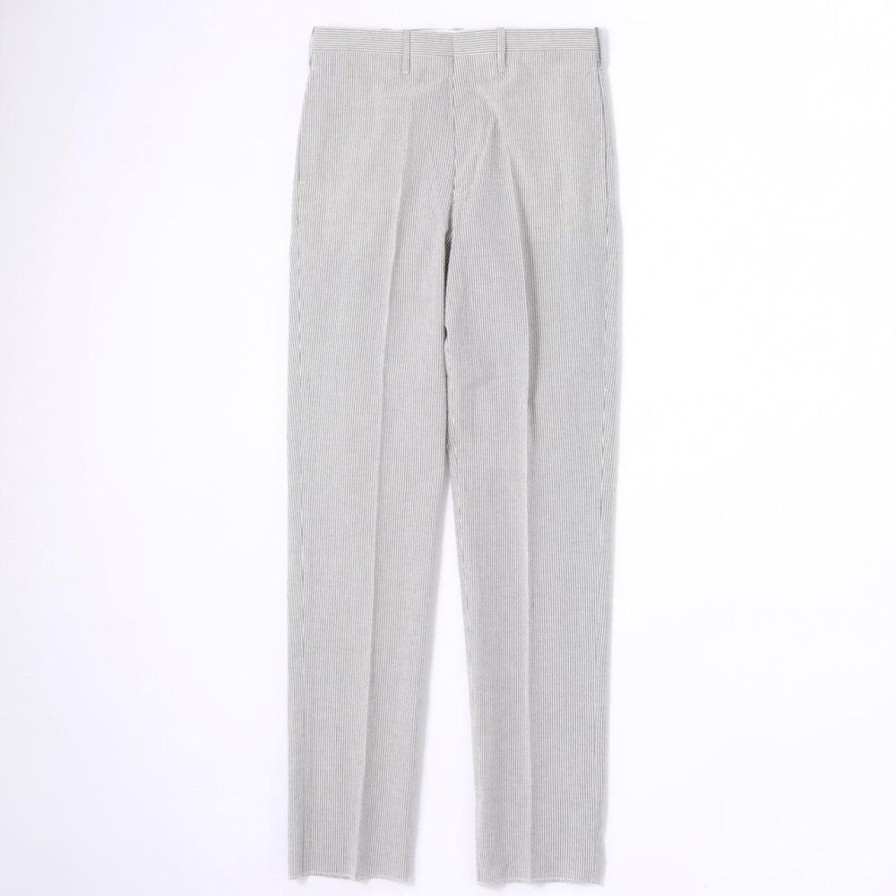 Clothing Anatomica Pants & Trousers | Anatomica Trim Stem Pants Seersucker Grey