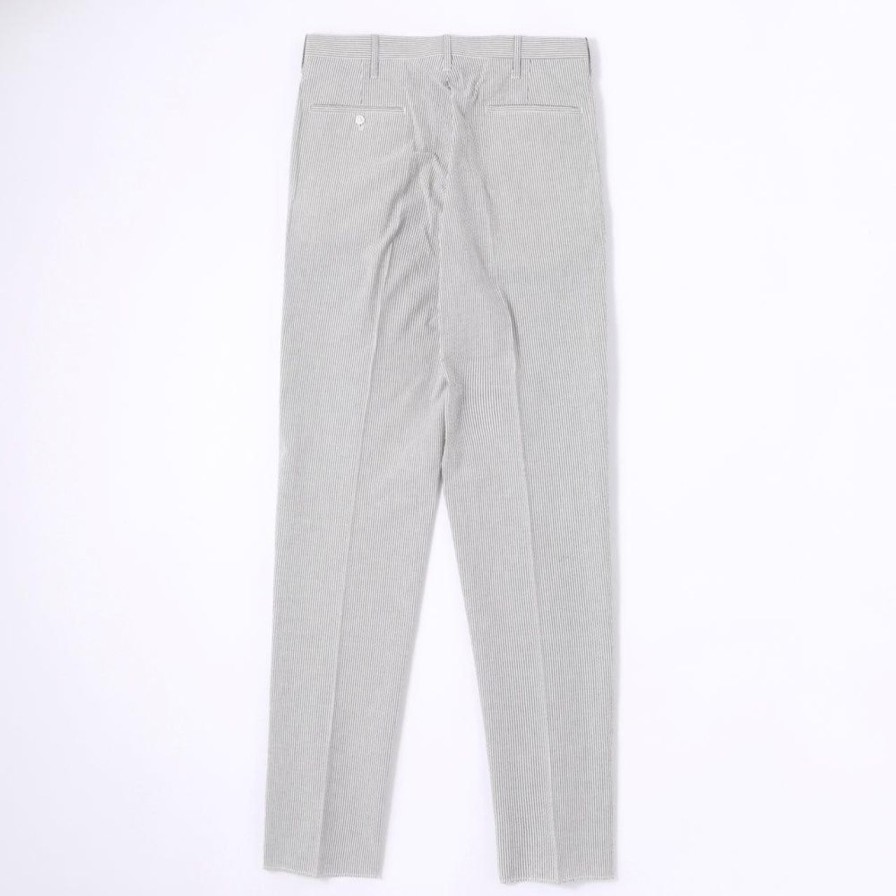 Clothing Anatomica Pants & Trousers | Anatomica Trim Stem Pants Seersucker Grey