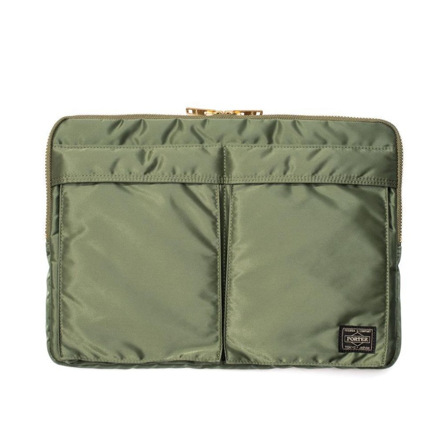 Accessories Porter Yoshida & Co Porter Yoshida & Co | Porter Yoshida & Co Tanker Series Document Case Sage Green