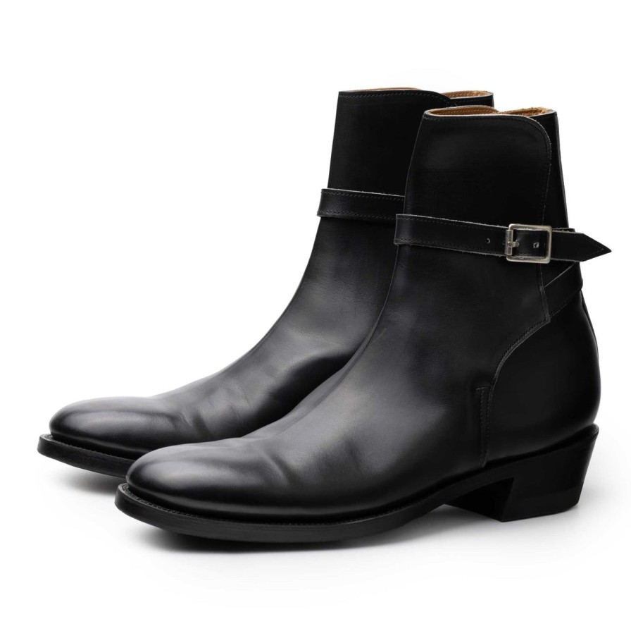 Clothing Clinch by Brass Tokyo Clinch | Clinch Jodhpur Boots Black Calf Cn Wide