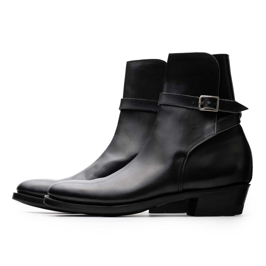 Clothing Clinch by Brass Tokyo Clinch | Clinch Jodhpur Boots Black Calf Cn Wide