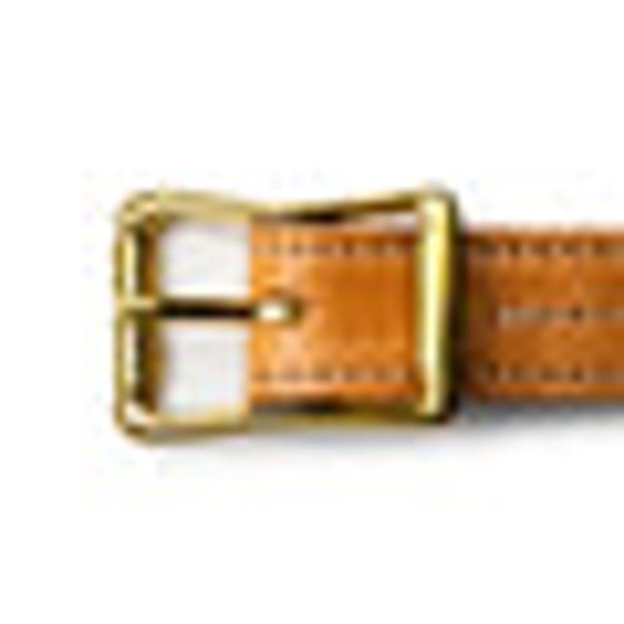 Clothing Yuketen Yuketen | Yuketen 1" Triple Stitch Belt Russet W/Natural Stitch