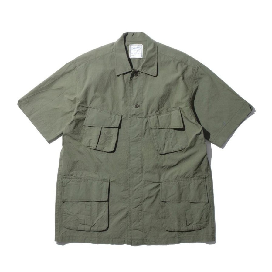 Clothing Soundman Shirts | Soundman Jeferson Shirt Olive Green