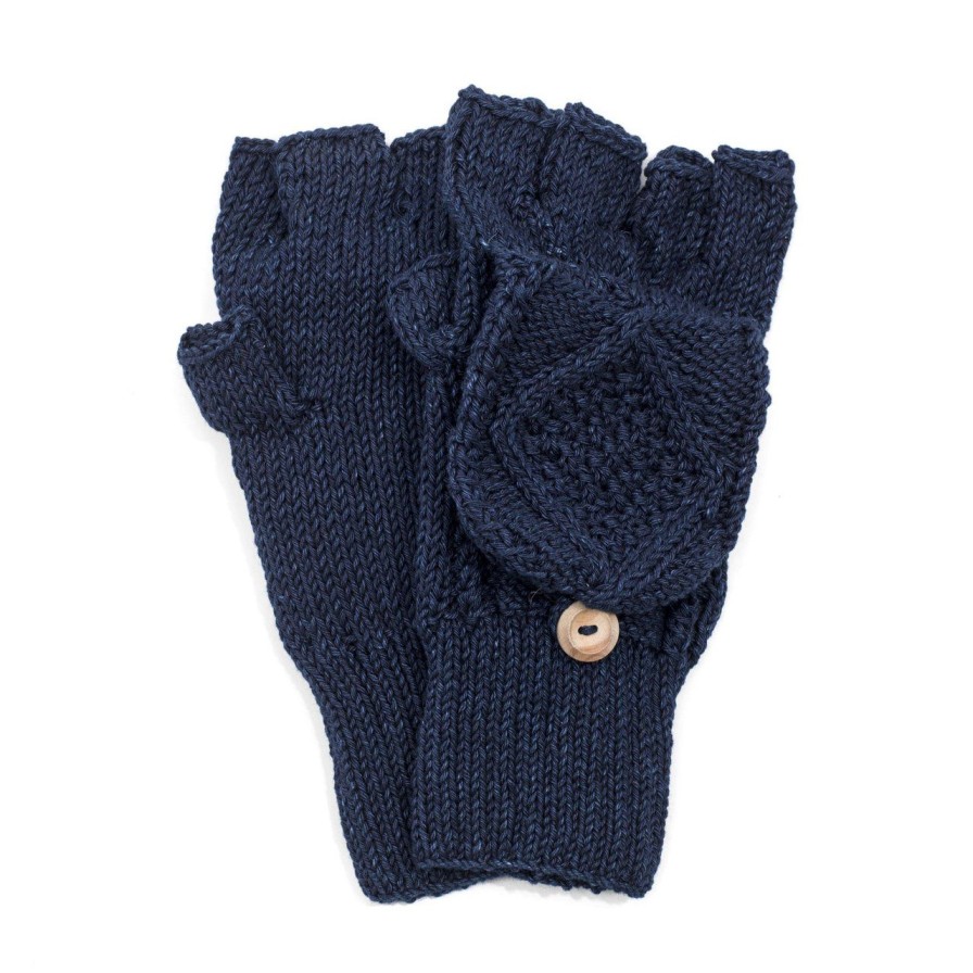 Clothing Allevol Knitwear | Allevol X Inverallan Glove-Mittens Indigo