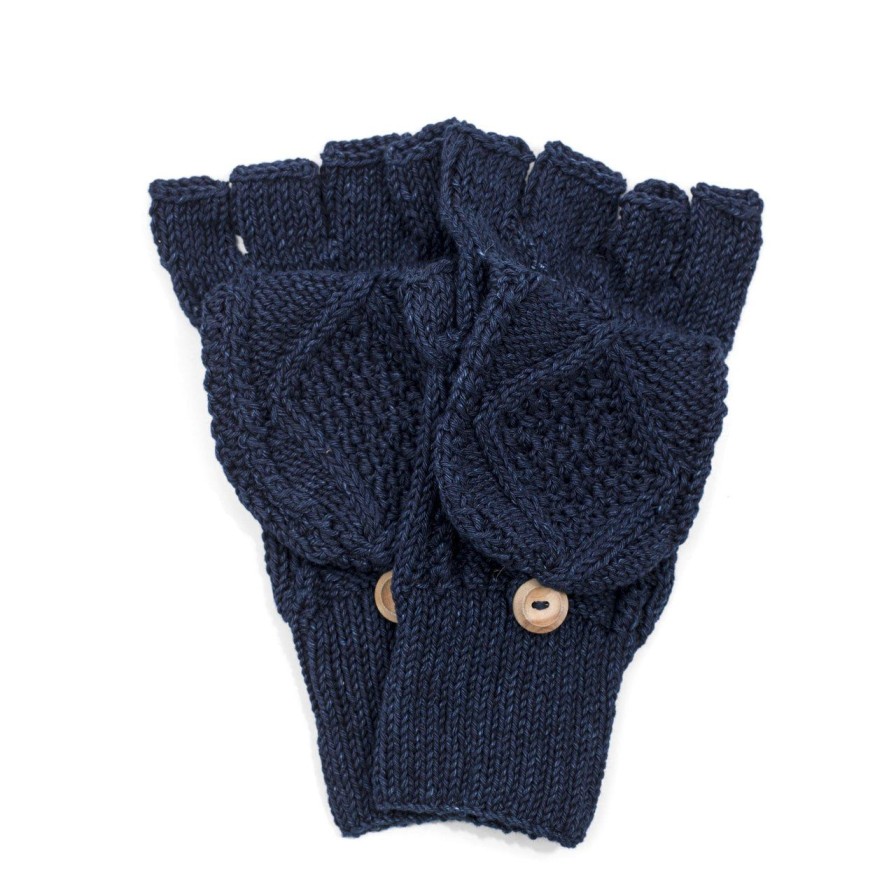 Clothing Allevol Knitwear | Allevol X Inverallan Glove-Mittens Indigo