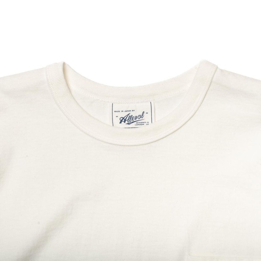 Clothing Allevol T-Shirts & Undershirts | Allevol Heavy Duty Crew Neck L/S T-Shirt White