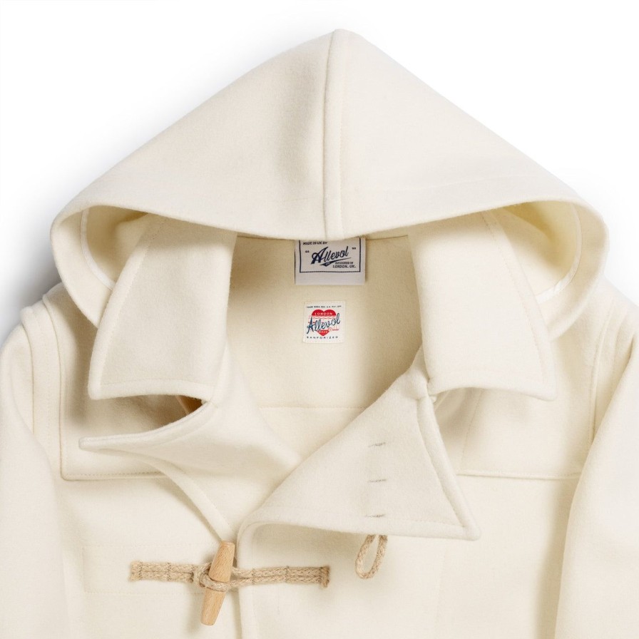 Clothing Allevol Jackets And Coats | Allevol 'Pat' Duffle Coat White